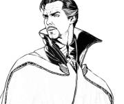 Coloriage et dessins gratuit Sorcier Doctor Strange à imprimer
