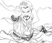 Coloriage Sorcier sage Doctor Strange
