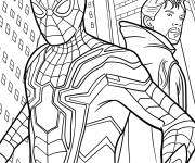 Coloriage Spider-Man et Doctor Strange