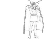 Coloriage et dessins gratuit Stefan Vincent comme Doctor Strange à imprimer