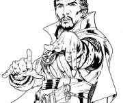 Coloriage Superh&eacute;ros Docteur Strange adulte