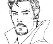 Coloriage T&ecirc;te de Doctor Strange