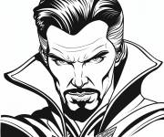 Coloriage Yeux effrayants de Doctor Strange