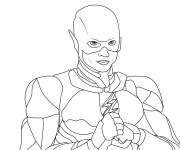 Coloriage Film Flash le superh&eacute;ros de Marvel 2023