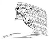 Coloriage Flash super-héros