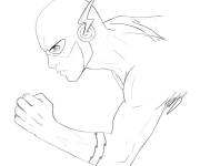 Coloriage Flash au crayon