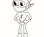Coloriage Flash de cartoon pour les petits