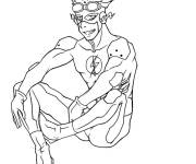 Coloriage Flash de Marvel assis