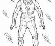 Coloriage Flash en bon humeur