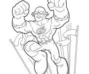 Coloriage Flash en volant
