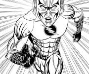 Coloriage Flash le tout rapide pour adulte