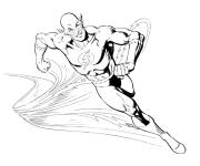 Coloriage Flash super-h&eacute;ros &agrave; colorier