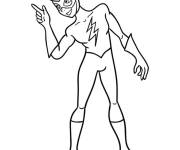 Coloriage Flash super-h&eacute;ros de Titans