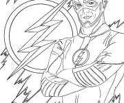 Coloriage Flash super-h&eacute;ros pour adulte