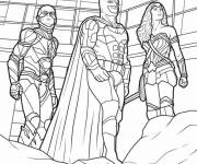 Coloriage Flash, Wonder woman et Batman