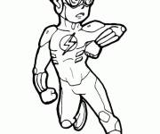Coloriage Gar&ccedil;on Flash