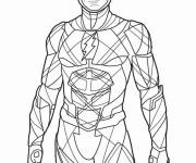 Coloriage La combinaison de Flash le tout rapide
