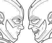 Coloriage Le challenge de Flash