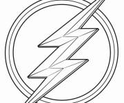 Coloriage Le logo stylis&eacute; de Flash