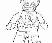 Coloriage Lego de Flash de Marvel