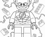 Coloriage Lego Flash avec motifs