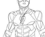 Coloriage Ler super-h&eacute;ros Flash dans le film de Marvel