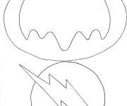 Coloriage Logo de Batman et Flash