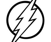 Coloriage Logo du super rapide Flash