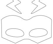 Coloriage Masque facile de Flash