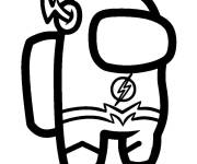 Coloriage Personnage Flash de Among Us