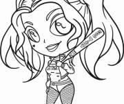 Coloriage Chibi Harley Quinn