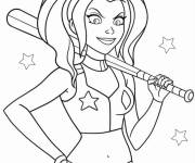 Coloriage Harley Quinn dangereuse