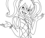 Coloriage Harley Quinn souriante
