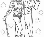 Coloriage Image Harley Quinn et Joker