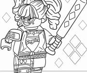 Coloriage Lego Harley Quinn en couleurs