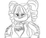 Coloriage Lego Harley Quinn wild card de film Batman