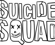 Coloriage Logo Suicide Squad