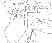 Coloriage Margo Robbie comme Harley Quinn