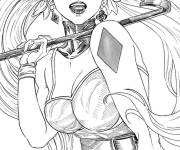 Coloriage Superh&eacute;ro&iuml;ne Harley Quinn