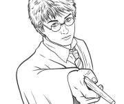 Coloriage et dessins gratuit Baguette magique Harry Potter à imprimer à imprimer