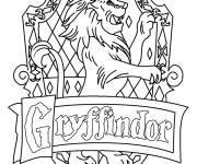 Coloriage et dessins gratuit harry potter Gryffindor à imprimer