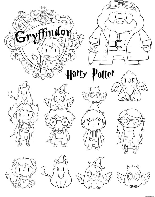 Coloriage du choixpeau magique d'Harry Potter