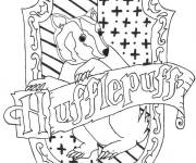 Coloriage harry potter hufflepuff