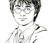Coloriage et dessins gratuit Harry Potter portrait à imprimer