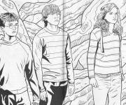 Coloriage harry potter ron et hermione