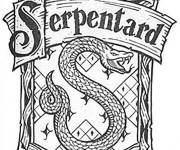 Coloriage Harry potter serpentard