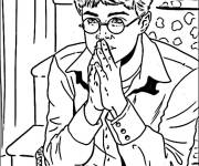 Coloriage Harry Potter stylisé