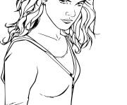 Coloriage et dessins gratuit Hermoine de Harry Potter adulte à imprimer