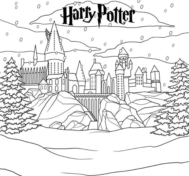 Coloriage et dessins gratuits hogwart's  à imprimer