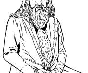 Coloriage Le magicien Dumbledore